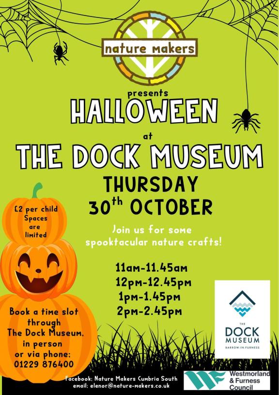 Halloween at the dock museum poster