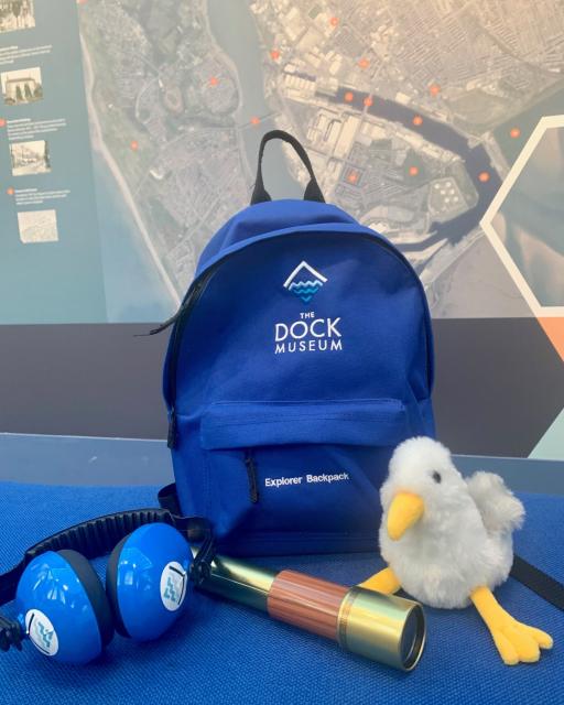 Dock museum sensory backpack